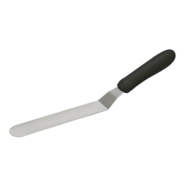 Offset Spatula Stainless Steel with Black Polypropylene Handle 6-1/2" x 1-5/16" Blade