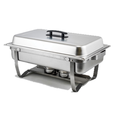 superior-equipment-supply - Winco - Stainless Steel Rectangular Full Size Chafer 8 Qt.