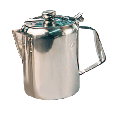 Beverage Server with Hinged Top Stainless Steel Mirror Finish 70 oz.