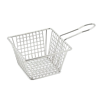 Mini Fry Basket Square 18/8 Stainless Steel 5" x 5" x 4"H