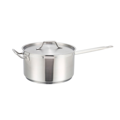 Premium Induction Sauce Pan with Cover 10 qt. Tri-Ply Heavy Duty 18/8 Stainless Steel 11" Diameter x 6-1/8" Height