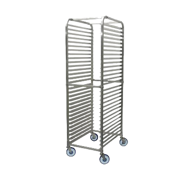 Aluminum Mobile Sheet Pan Rack 2" Casters (Two with Brakes)