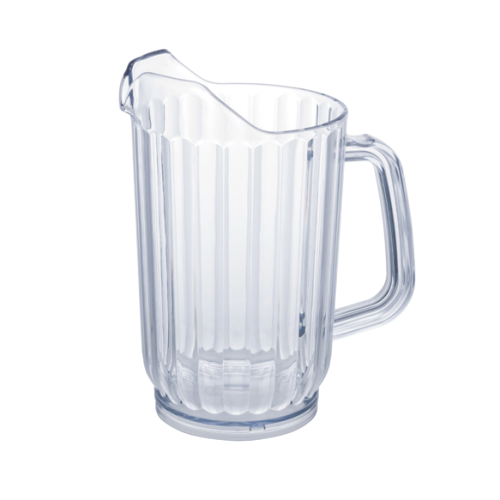 Water Pitcher BPA Free Clear SAN Plastic 32 oz. - 4 Pitchers/Pack