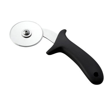 Pizza Cutter Stainless Steel with Black Polypropylene Handle 2-1/2" Diameter
