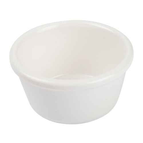 Ramekin Plain 3 oz. White Melamine - One Dozen