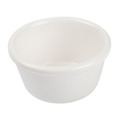 Ramekin Plain 3 oz. White Melamine - One Dozen