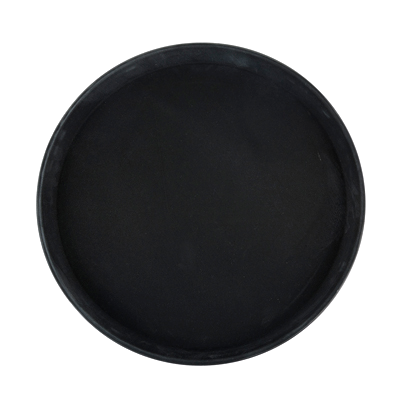 Deluxe Tray Round Black Fiberglass 14" Diameter