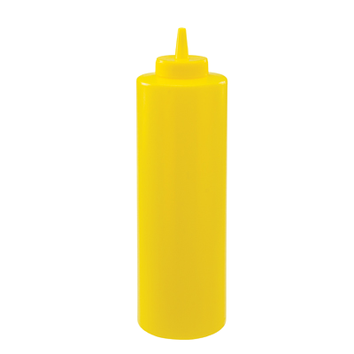 Squeeze Bottle Yellow BPA Free Plastic 24 oz. - 6 Bottles/Pack