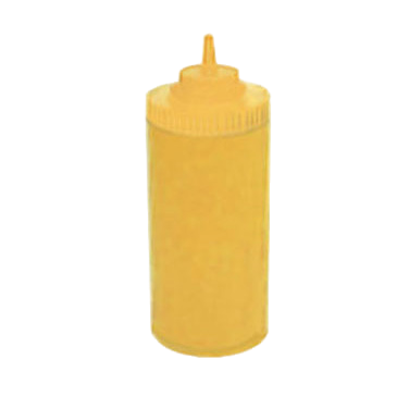 Squeeze Bottle Yellow BPA Free Plastic 32 oz. Wide Mouth - 6 Bottles/Pack