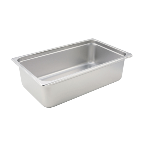 Steam Table Pan Full Size 24 Gauge 18/8 Stainless Steel 20-3/4" x 12-3/4" x 6"