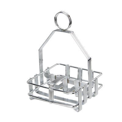 Salt & Pepper Shaker/Sugar Packet Caddy Rack for G-109 Chrome Plated Wire