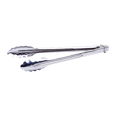 Utility Tongs with Locking Ring 0.9 mm Stainless Steel 12"