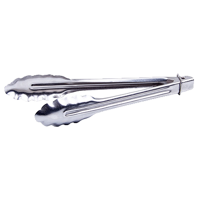 Utility Tongs with Locking Ring 0.9 mm Stainless Steel 9"