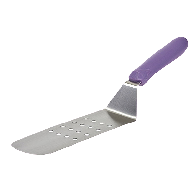 Turner Perforated Allergen Free Stainless Steel with Purple Polypropylene Handle 8-1/4" x 2-7/8" Blade