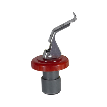 Wine Bottle Stopper Stainless Steel with Red Collar - One Dozen