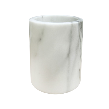Wine Cooler White Marble 4-1/2" Diameter x 7" Height