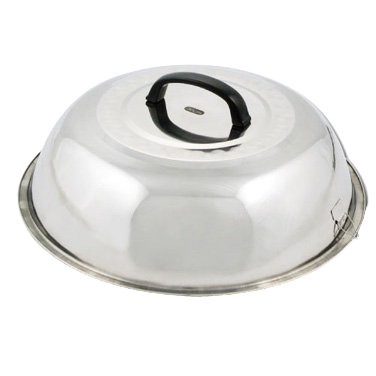 Wok Cover with Handle Stainless Steel Mirror Finish 13-3/4" Diameter
