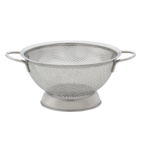 Harold Imports Perforated Colander 1 QT 7.5" Silver Stainless Steel