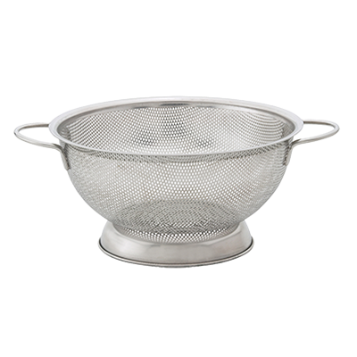 Harold Imports Perforated Colander 3 QT 10" Silver Stainless Steel