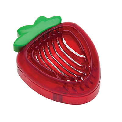 Harold Imports Simply Strawberry Slicer Red Plastic/Stainless Steel