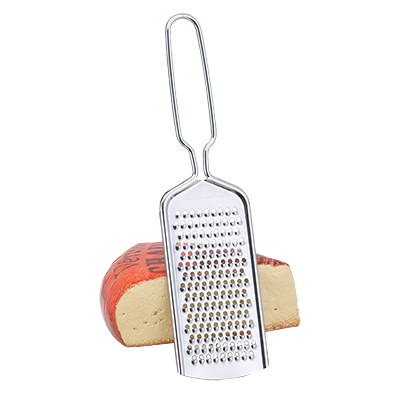 HIC Hand Held Grater 8.25" x 2" Silver Stainless Steel