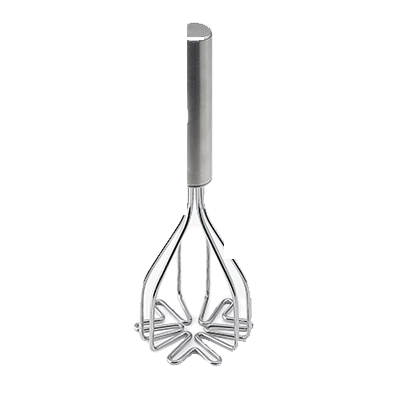 Harold Imports 2-in-1 Mix & Masher 10.25" Silver Stainless Steel