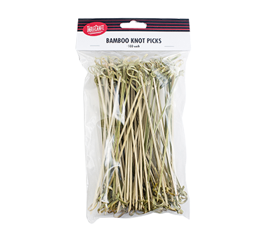 TableCraft Cash & Carry Knot Pick 3.5" Bamboo - 100 Per Pack