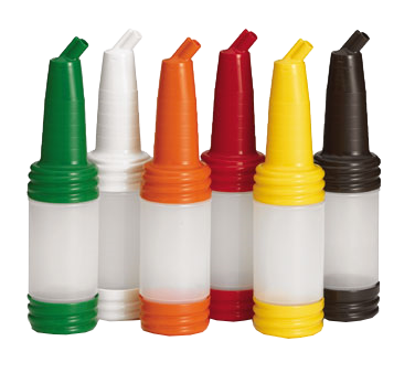 TableCraft Cash & Carry PourMaster® With Cap 1 qt. Assorted Color Polyethylene - One Each