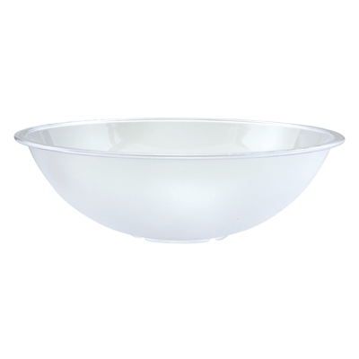 Pebbled Bowl Clear Polycarbonate 15-3/4" Diameter