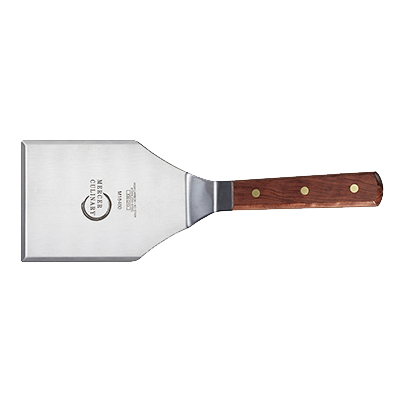 superior-equipment-supply - Mercer Tool - Mercer Culinary Japanese Stainless Steel 5" x 4" Heavy Duty Turner With Rosewood Handle