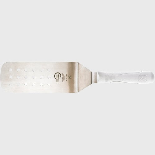 Millennia® High-Carbon Japanese Steel Perforated Turner White 8" x 3"