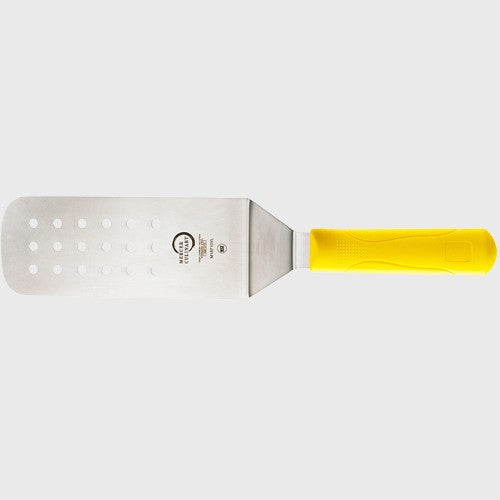 Millennia® High-Carbon Japanese Steel Perforated Turner Yellow 8" x 3"