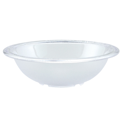 Pebbled Bowl Clear Polycarbonate 8-3/4" Diameter