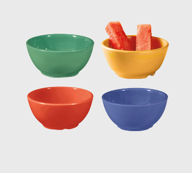 GET Enterprise Diamond Mardi Gras™ Bowl 16 oz. Melamine Pack of 4 Colors - 12/Case