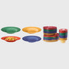 GET Enterprise Diamond Mardi Gras™ Bowl 16 oz. Melamine Pack of 4 Colors - 12/Case
