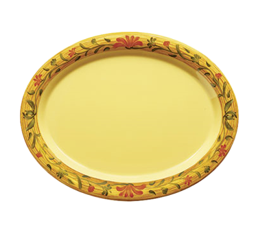 GET Enterprise Venetian™ Oval Platter 12" x 9" Melamine - 12/Case