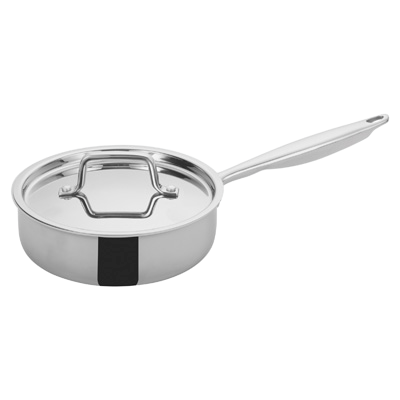 Tri-Gen™ Induction-Ready Sauté Pan with Cover 2 qt. Stainless Steel 8" Diameter x 4-1/3" Height