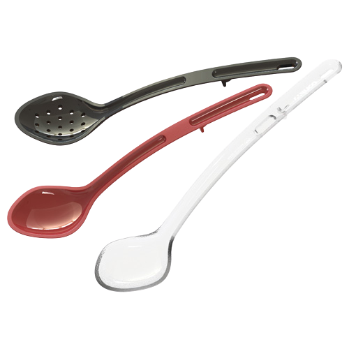 Serving Spoon Perforated Black Polycarbonate 13"