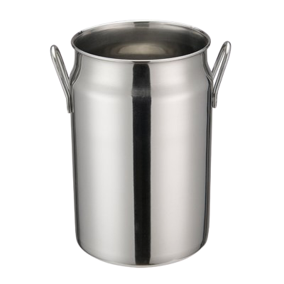 Mini Milk Can with Handles 20 oz. Stainless Steel 3-1/8" Diameter x 5" Height