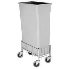 Trash Can Cart with (4) 3-3/4" Diameter Casters 18-1/2"L x 9-1/2"W x 7"H