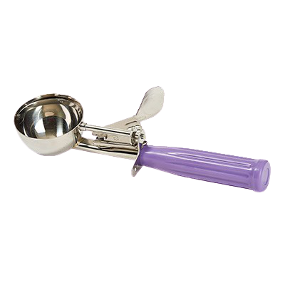 Ice Cream Disher 2-3/4 oz. Size 16 Allergen Free Purple Stainless Steel 2-1/4" Diameter