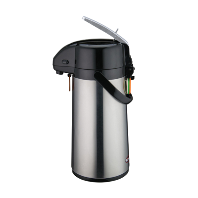Double Wall Insulated Stainless Steel Airpot Satin Finish 1.9 Liter
