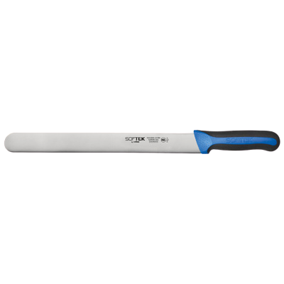 Sof-Tek™ Slicer 12" German Steel Blade with Black & Blue TPR Handle