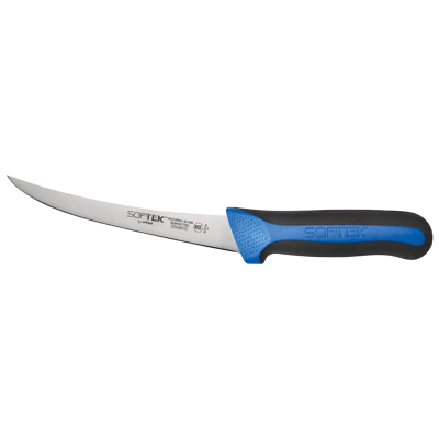 Sof-Tek™ Boning Knife 6" German Steel Blade with Black & Blue TPR Handle