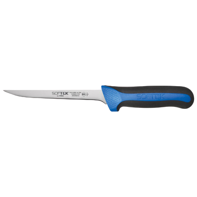 Sof-Tek™ Boning Knife 6" German Steel Blade with Black & Blue TPR Handle