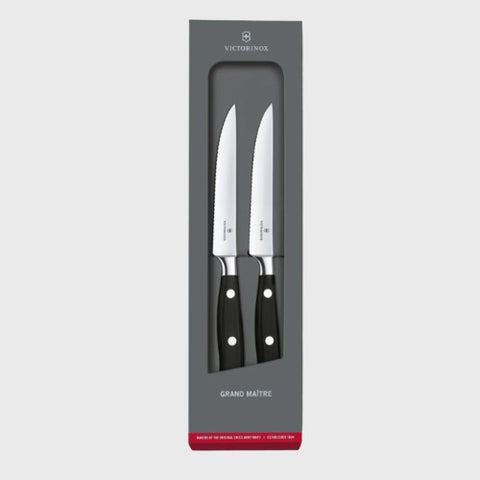 Victorinox Grand Maître Wavy Edge Steak Knife Set Of 2