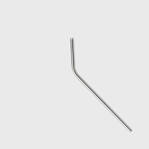 Barfly Stainless Steel Straw Curved 8-1/2"