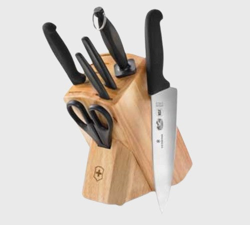 Victorinox 7 Piece Wood Block Knife Set