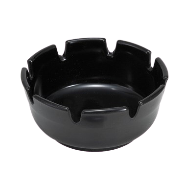 Ashtray Round Black Bakelite 4" Diameter - One Dozen