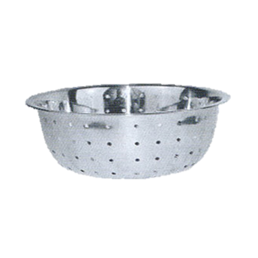 superior-equipment-supply - Winco - Chinese Colander 13" Stainless Steel, 5 mm holes